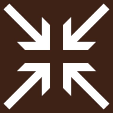 Oklar düz vektör piktogram collide