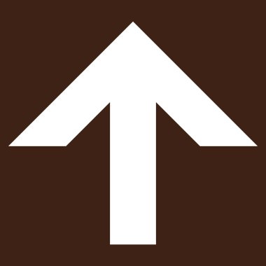 Düz vektör piktogram yukarı ok