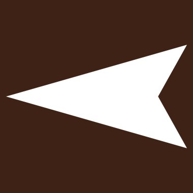 Ok ucu sol düz vektör piktogram