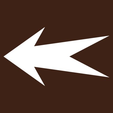 Ok sol düz vektör piktogram