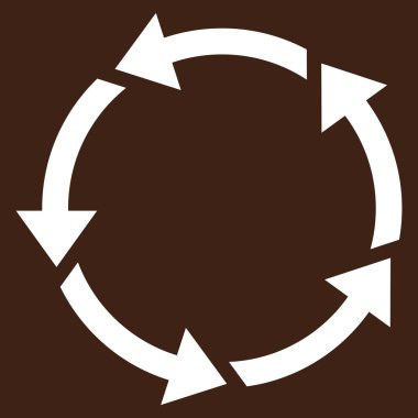 Döndürme düz vektör piktogram