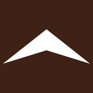 Düz vektör piktogram yukarı ok ucu