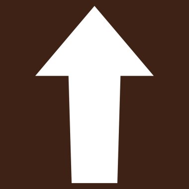 Düz vektör piktogram yukarı ok