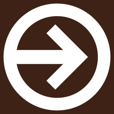 Yön düz vektör piktogram sağ