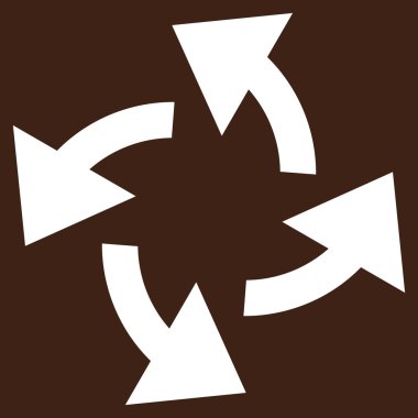 Santrifüj oklar düz vektör piktogram