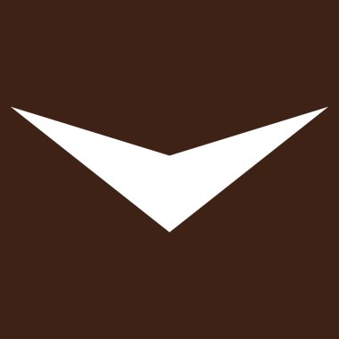 Düz vektör piktogram aşağı ok ucu