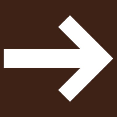 Düz vektör piktogram sağ ok