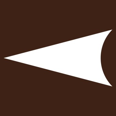 Ok ucu sol düz vektör piktogram