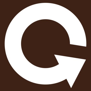 Saatin tersi yönde düz vektör Sembol döndürme