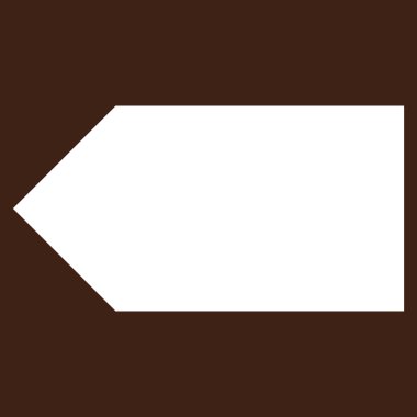 Yön sol düz vektör piktogram