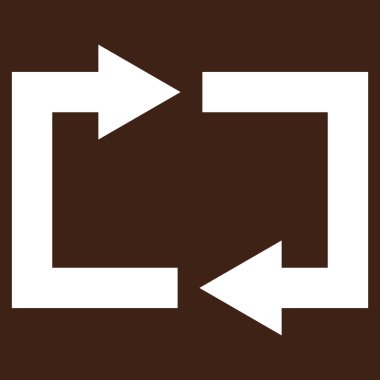 Exchange oklar düz vektör piktogram