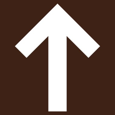 Düz vektör piktogram yukarı ok