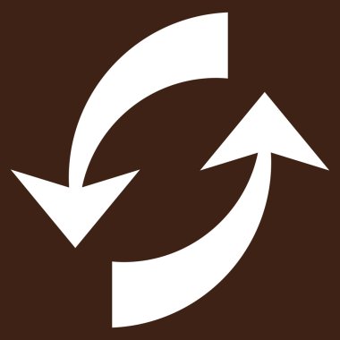 Exchange oklar düz vektör piktogram