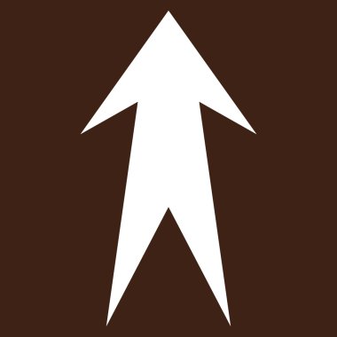 Düz vektör piktogram yukarı ok