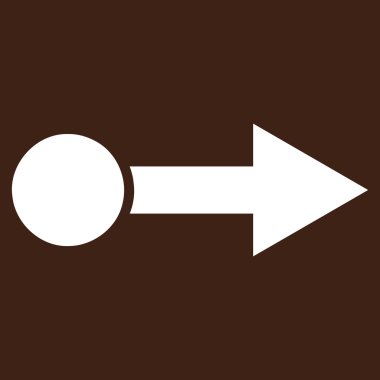 Doğru düz çekmek vektör piktogram