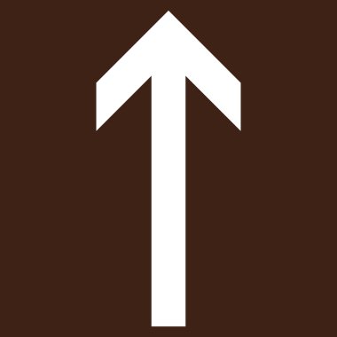 Düz vektör piktogram yukarı ok