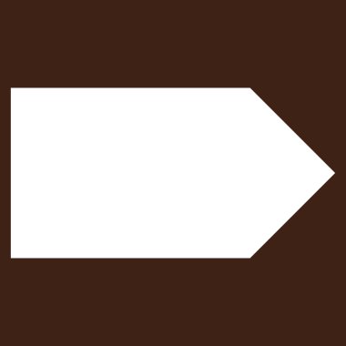 Yön düz vektör piktogram sağ