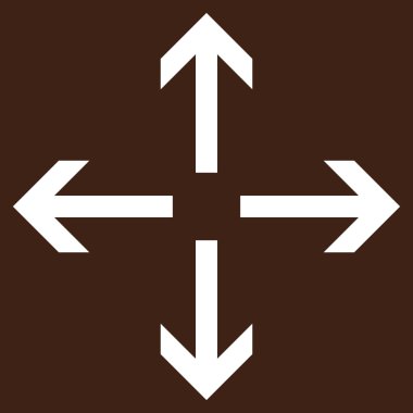 Oklar düz vektör piktogram genişletin