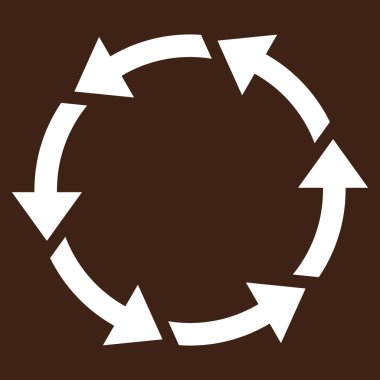 Saatin tersi yönde düz vektör Sembol döndürme