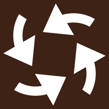 Siklon oklar düz vektör piktogram