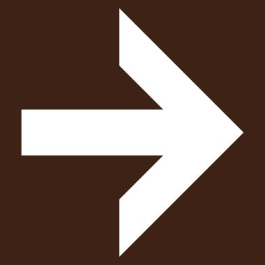 Düz vektör piktogram sağ ok