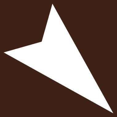 Ok ucu sağ aşağı düz vektör piktogram