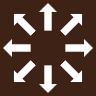 Oklar düz vektör piktogram patlayabilir