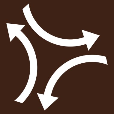 Exchange oklar düz vektör piktogram