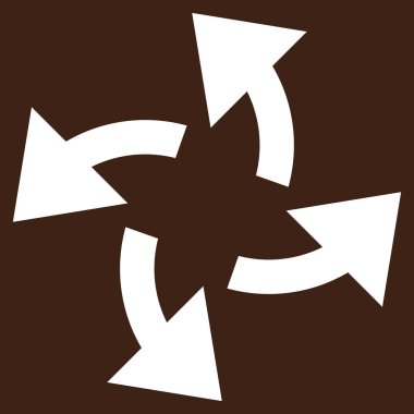 Santrifüj oklar düz vektör piktogram