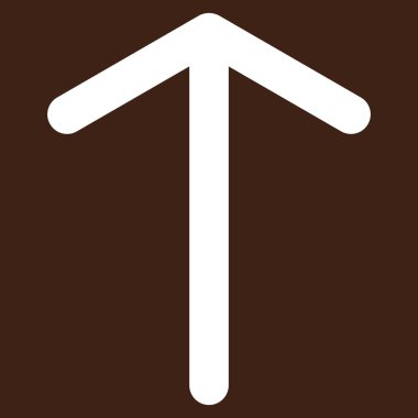 Düz vektör piktogram yukarı ok