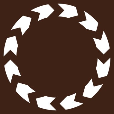 Dolaşım düz vektör piktogram