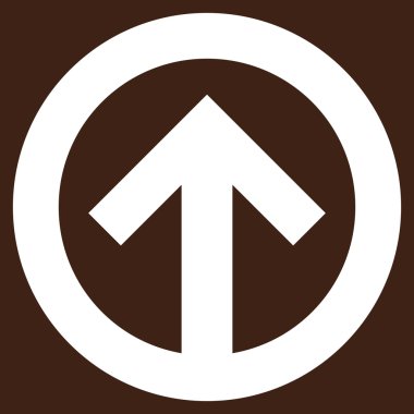 Düz vektör piktogram yukarı yön