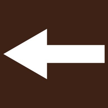 Ok sol düz vektör piktogram