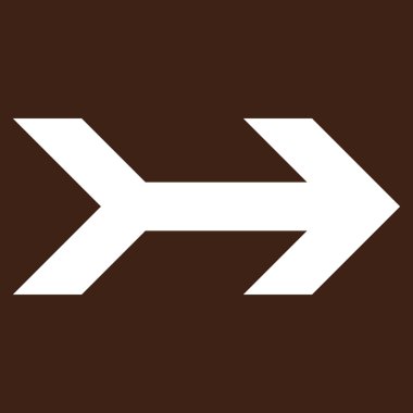 Düz vektör piktogram sağ ok