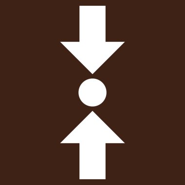 Basınç dikey düz vektör piktogram