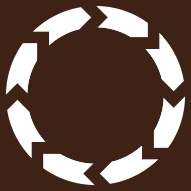 Dolaşım düz vektör piktogram