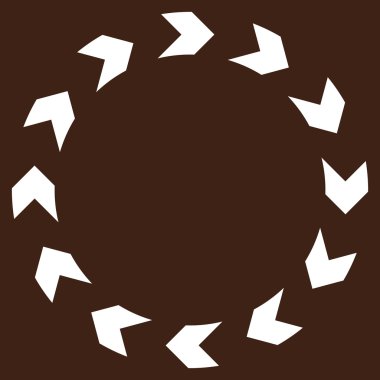 Dolaşım düz vektör piktogram