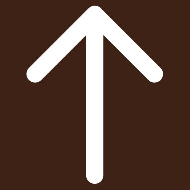 Düz vektör piktogram yukarı ok