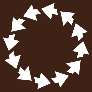 Saatin tersi yönde düz vektör Sembol döndürme