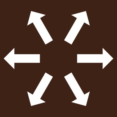 Radyal oklar düz vektör piktogram