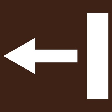 Sol düz vektör piktogram çekin