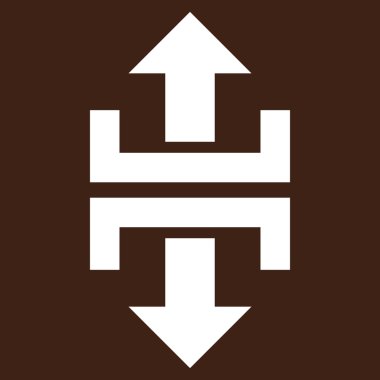 Düşey yönde düz vektör piktogram bölmek