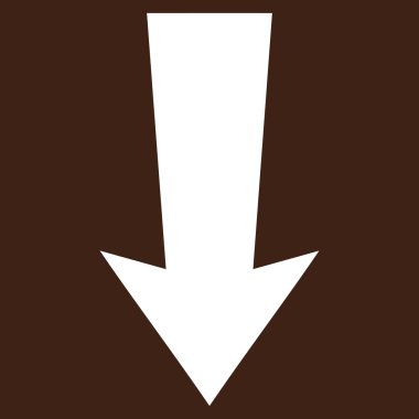 Düz vektör piktogram aşağı ok