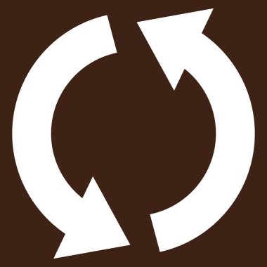 Düz vektör piktogram geri dönüşüm