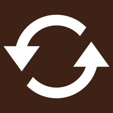 Oklar düz vektör piktogram Yenile