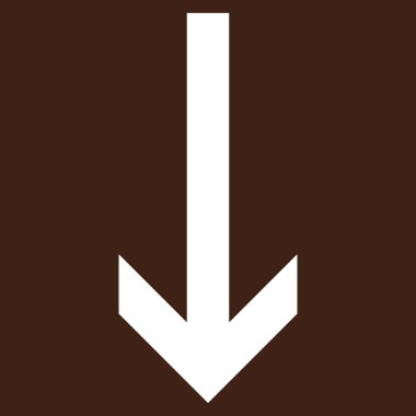 Düz vektör piktogram aşağı ok