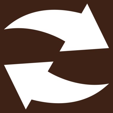 Exchange oklar düz vektör piktogram