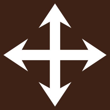 Oklar düz vektör piktogram genişletin