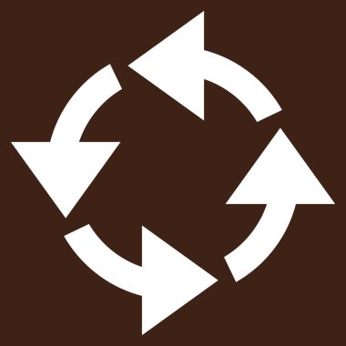 Düz vektör piktogram geri dönüşüm