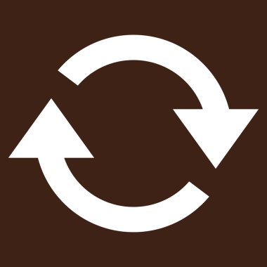 Düz vektör piktogram Yenile